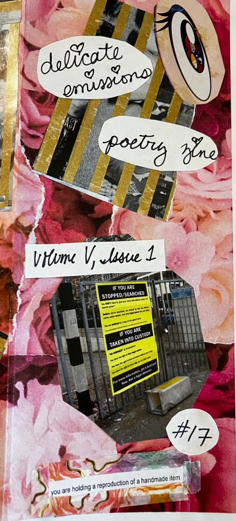 cover of the march 2026 issue featuring a collage of pinka dn red floral papers, a manga eye, and black and white photos